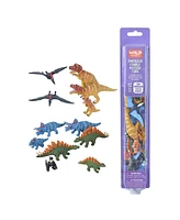 Wild Republic Nature Tube Dinosaur Family Figurines, 12 Pieces