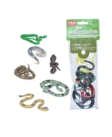 Wild Republic Polybag Mini Snake Figurines, 6 Pieces