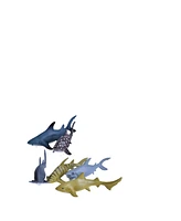 Wild Republic Polybag Shark Figurines, 6 Pieces