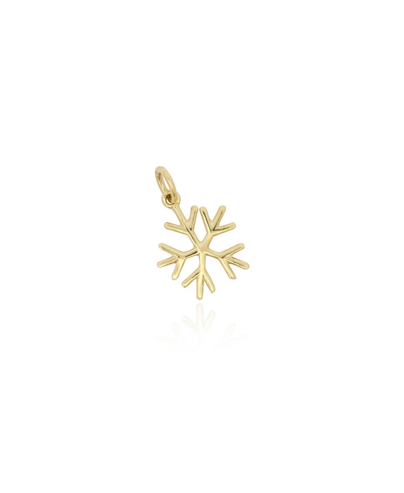 The Lovery Mini Gold Snowflake Charm 14K Gold