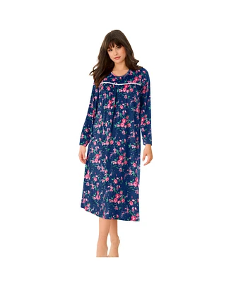 Only Necessities Women's Plus Size Velour Gown