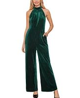 Cupshe Women's Green Corduroy Sleeveless Straight Leg Jumpsuit