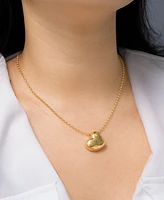 Audrey by Aurate Polished Heart 18" Pendant Necklace in Gold Vermeil, Exclusively at Macy's