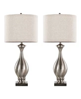 Lumisource Metal Pin 28" Contemporary Table Lamp, Set of 2