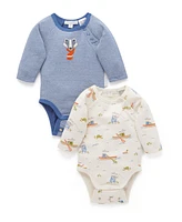 Purebaby Baby Boys Bodysuit 2 Pack