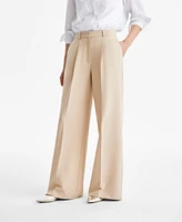 Boss Orange Women's Creased High-Rise Wide-Leg Trousers