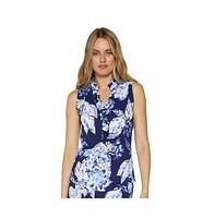 G Lifestyle Clothing Women's Sleeveless Double Ruffle Top