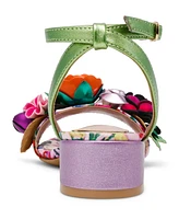 Betsey Johnson Little and Big Girls Darcy Flower Sandal