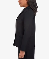 Alfred Dunner Petite Classic Fitted Blazer Jacket