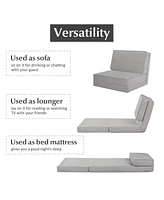 Gouun Convertible Lounger Folding Sofa Sleeper Bed