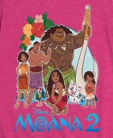 Disney Big Girls Moana 2 Graphic Short Sleeve Tee