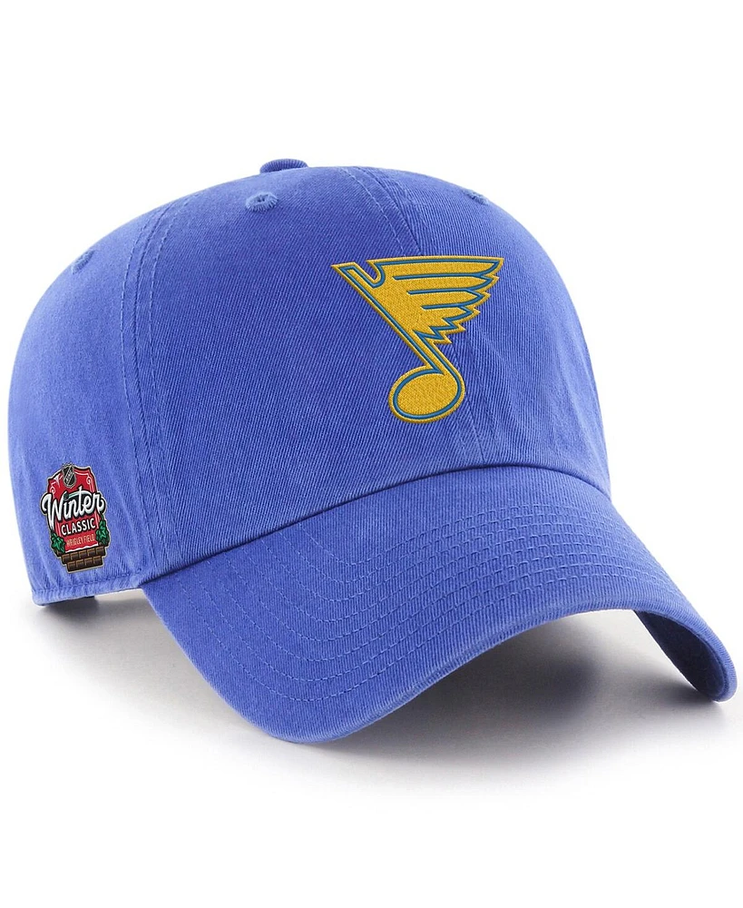 '47 Brand Men's Blue St. Louis Blues 2025 Nhl Winter Classic Clean Up Adjustable Hat