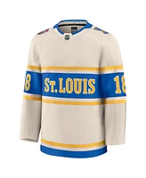 Fanatics Men's Robert Thomas Cream St. Louis Blues 2025 Nhl Winter Classic Premium Player Jersey