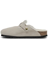 Birkenstock Women's Boston Shearling Suede Leather Clogs from Finish Line