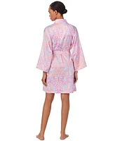 Lauren Ralph Women's Banded-Collar Short Wrap Robe
