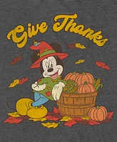 Fifth Sun Men's Mickey Classic Thankful Mouse Short Sleeves T-shirt