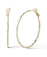 Jessica Simpson Fashion 48.2MM Omega Hoop Earrings - Gold-Tone Finish