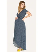 Nom Maternity Delilah Wrap Maxi Dress