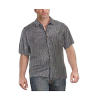 KingSize Big & Tall Striped Short-Sleeve Sport Shirt