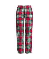 Lands' End Plus Print Flannel Pajama Pants