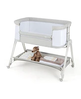 Gouun Baby Portable Bedside Sleeper with 7 Adjustable Heights