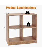 Gouun 4-Cube Kids Bookcase with Open Shelves