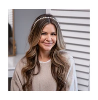 Headbands of Hope Thin Embellished Headband - White Pearl