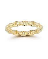 Rachel Zoe 14K Gold Plated Sterling Silver Link Band Ring