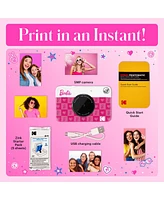 Kodak Barbie x Printomatic 2x3 Instant Print Camera, 5MP Portable Instant Camera