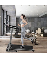 Gymax Folding Treadmill 1100W Electric Motorized Running Jogging Walking Machine
