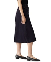 Levi's Women's High Rise A-Line Deconstructed Denim Skirt
