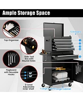 Gouun 2-in-1 Tool Chest and Cabinet with 5 Sliding Drawers