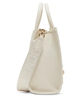 Steve Madden Natural Larry Matelasse Mini Box Tote Bag