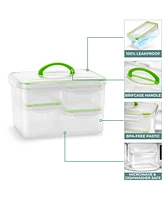 Sorbus 12 Piece Airtight Containers With Snap-on Lids- Bpa Free - For Kitchen, Pantry, Food Storage