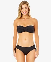 Anne Cole Womens Twist Bikini Top Tie Bottoms