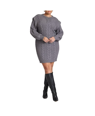 Eloquii Plus Size Mini Sweater Dress