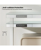 Gouun 48-Inch Height Adjustable Electric Standing Desk with Drawer
