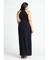 Eloquii Plus High Neck Column Gown