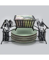 Sorbus 4 Section all-in-one Buffet Utensil Caddy