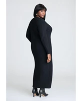 Eloquii Plus Heart Button Sweater Dress