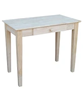 Slickblue Solid Unfinished Wood Laptop Desk Writing Table with Drawer