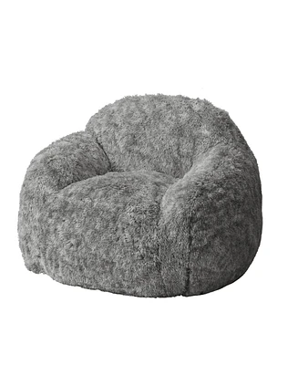 gaomon Faux Fur Bean Bag Chair for Adults, Soft Plush Couch with Armrests, Fluffy Lazy Sofa Living Room & Reading