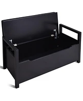 Gouun 34.5 ×15.5 ×19.5 Inch Shoe Storage Bench with Cushion Seat for Entryway