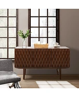 Hulala Home Joanna Mid-Century Modern 54'' Wide Sideboard with Adjustable Legs