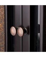 Slickblue Bathroom Wall Cabinet with Amber Mosaic Glass Accents