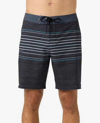 O'Neill Men's Hyperfreak Heat Stripe Scallop Short