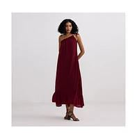 Reistor Women's One-shoulder Midi dress