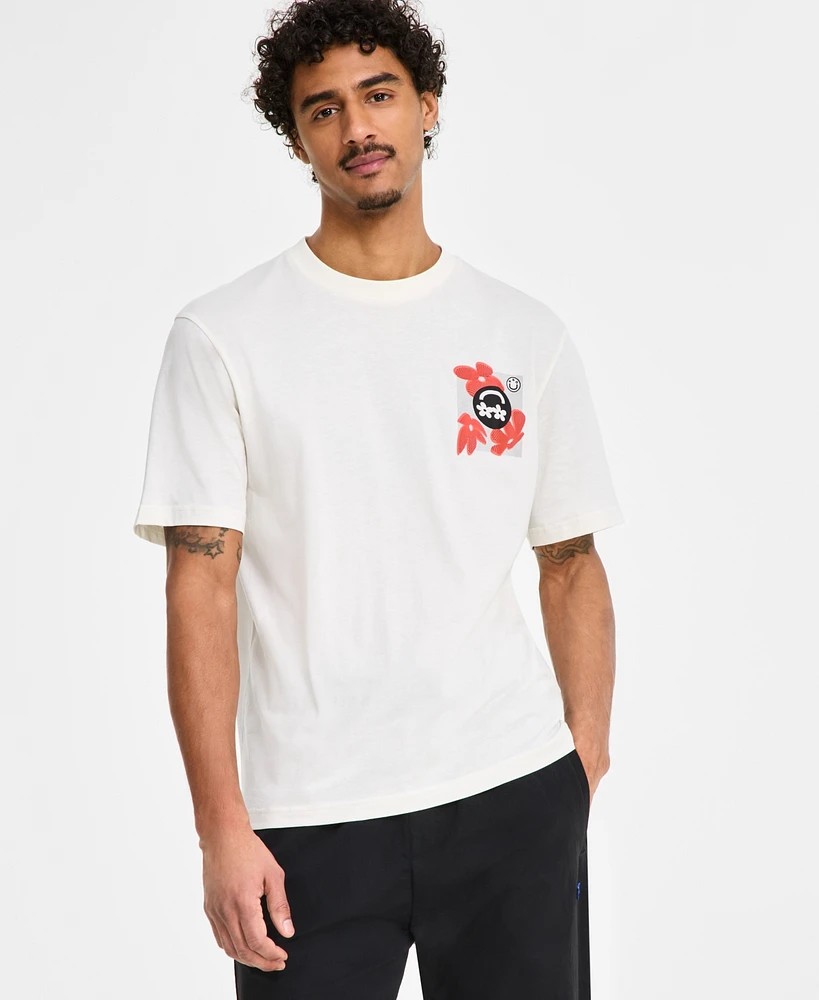 Hugo by Boss Men's Nufloro Crewneck Graphic T-Shirt