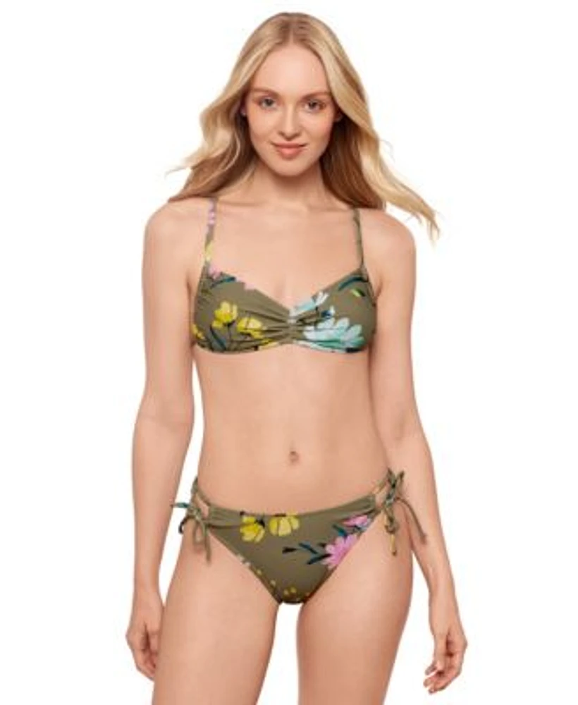 Salt Cove Juniors Floral Print Sweetheart Bikini Top Bottoms Exclusively At Macys