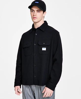 Hugo by Boss Men's Oversized-Fit Shirt Jacket